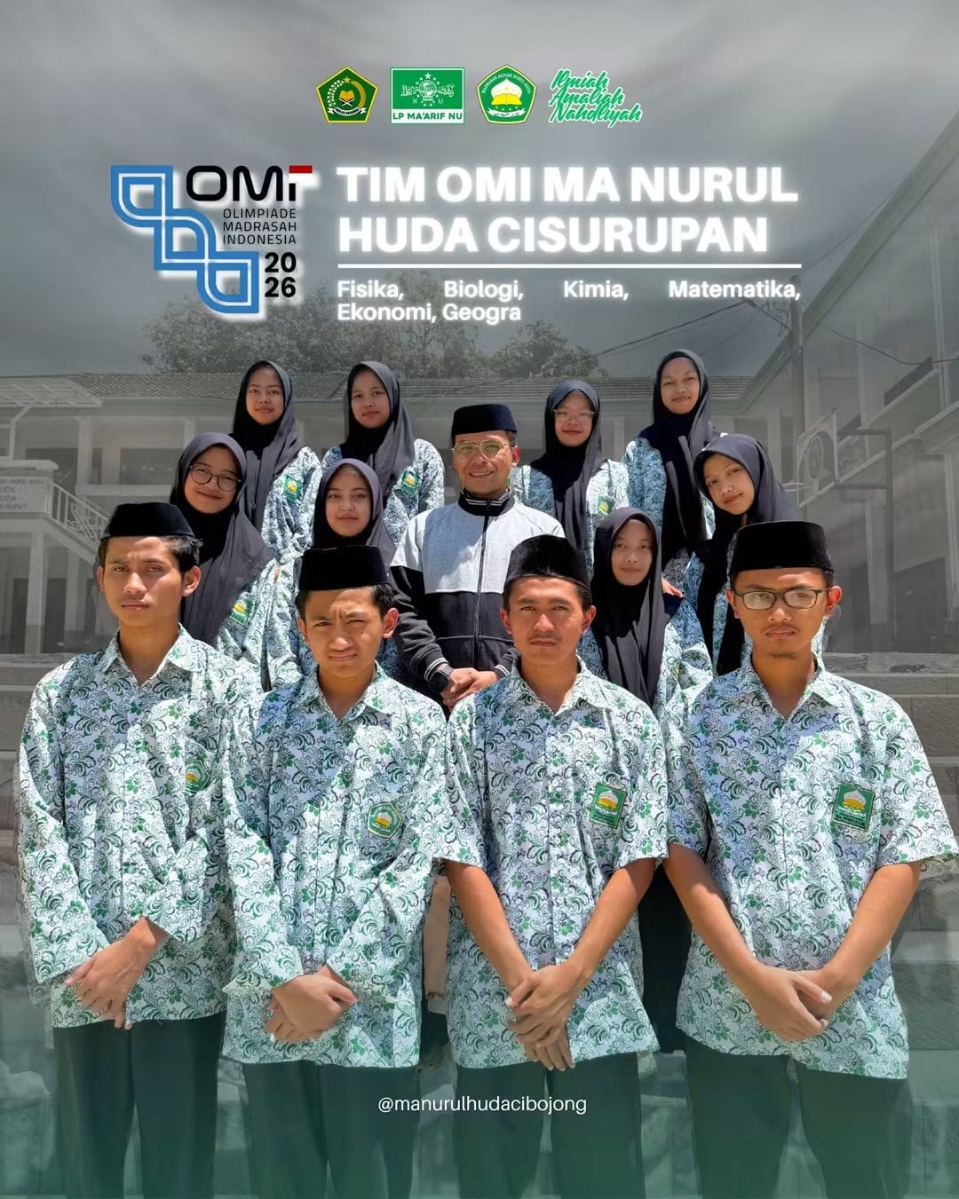 12 Siswa MAS Nurul Huda Siap Berkompetisi di Olimpiade Madrasah Indonesia 2026